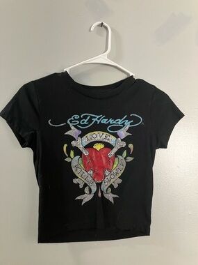 Ed Hardy Graphic Heart Tee